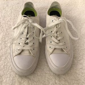CONVERSE WITH LUNARLON Women's Size 8 Chuck Taylor All-Star Sneakers in White